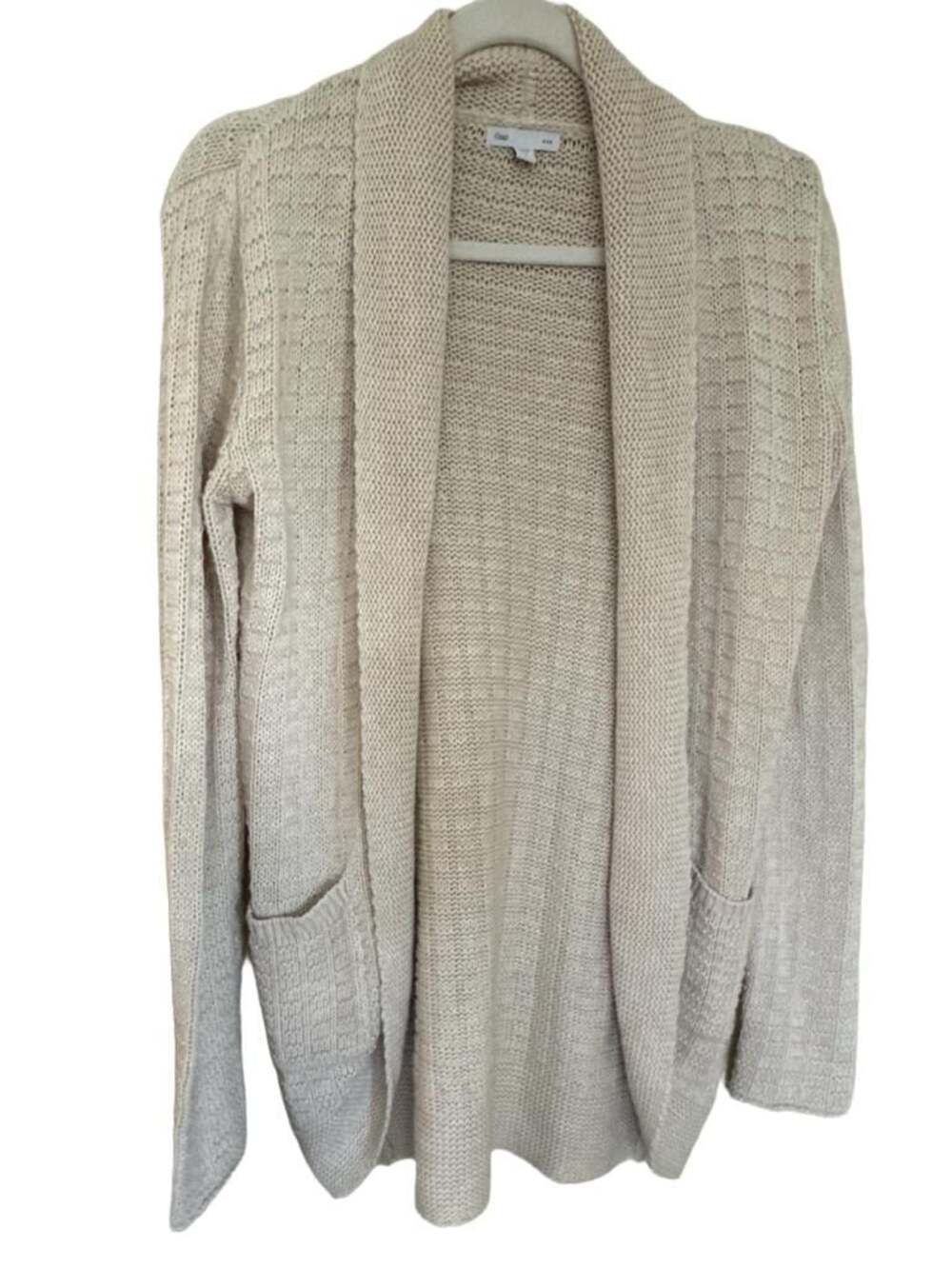 Gap Open Front Shawl Cable Cardigan - small